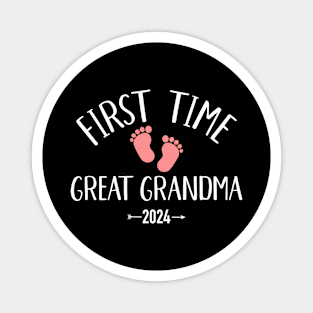 First time great grandma 2024 Magnet